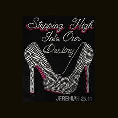 Iron on Rhinestone Transfer Bling DIY Let Your FAITH Be Bigger Than Your FEARS