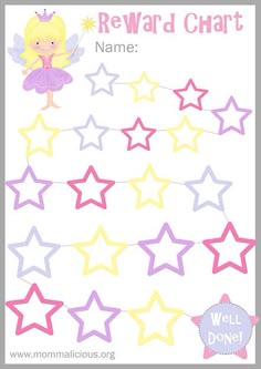 princess potty chart