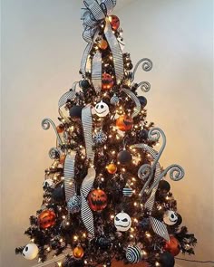 The Nightmare Before Christmas Christmas Tree Skirt 3D Knit Xmas Tree Skirts 48 Inches Christmas Halloween Decorations Outdoor Xmas Party Holiday Ornaments