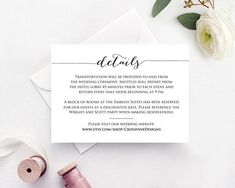 wedding insert cards pdf template instant download enclosure card wedding inserts template