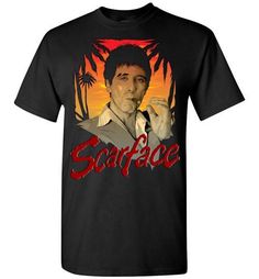 Scarface Movie CLASSIC POSTER The World is Yours Long Sleeve T-Shirt S-3XL