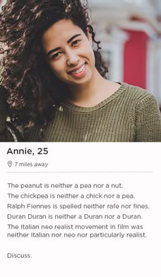 Ideas for dating profile