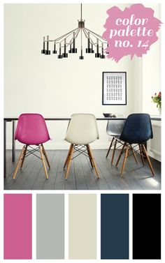 Navy Pink Decor B S Room Or Sewing Jess Pearl Von Color Palette No 14