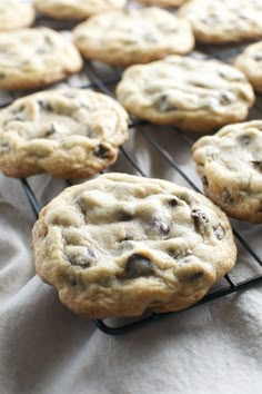 Bakery Style Chocolate Chip Cookies/ Bake 350 degrees. 4-5 mins turn pan 4-5 more mins. Really liked this recipe.