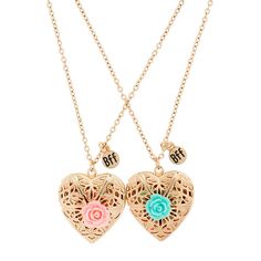 BAS Seattle Seahawks Rhinestone Glass Heart Necklace 20 Inch Alloy Chain