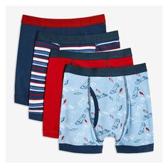 Ku-lee Kids 100/% Cotton Briefs Cute Dinosaur Printed Underwear for Boys Pack of 5