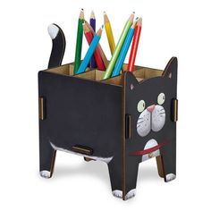 Werkhaus Container Papierkorb rot Office Büro Müllkorb Holz Accessoire Geschenk