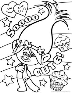 Branch From Trolls Coloring Page DreamWorks Category