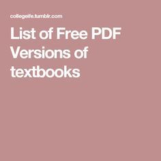263 best free textbooks