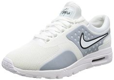 Nike Womens Air Max Zero Running Trainers 857661 Sneakers Shoes (UK 3 us 5.5 EU 36, white black 100) Fall Shoes, Top Shoes, Nike Air Max Zero