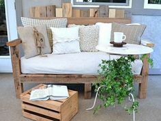 platzsparend ideen sofa mit holzgestell, 14 besten möbel aus paletten bilder auf pinterest | gardens, Innenarchitektur