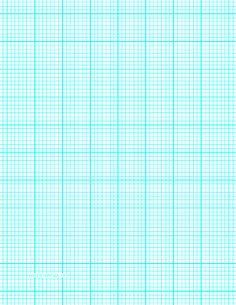 this letter sized graph paper has six aqua blue lines