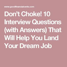 questions for an informational interview