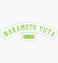 pegatina nct nakamoto yuta athletic sports style logotipo de kptch in