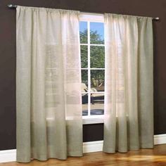 Tergaline Two Way Rod Pocket Panel Weathervane Lined Sheer Rod Pocket Panel