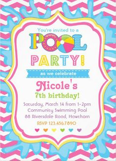 25 best pool party invitations images invitations pool parties