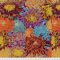 Coupon de tissu patchwork Kaffe Fassett Coleus contrast 45x55cm
