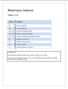 10 free remittance advice templates word excel pdf templates
