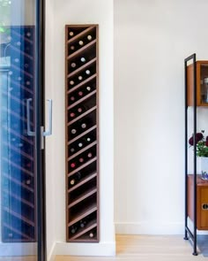 Built In Wine Rack, Wine Rack Storage, Wall Storage, Wine Bottle Storage Ideas, Wine Wall Display, Modern Wine Storage, Wine Rack Shelf, Modern Wine Rack