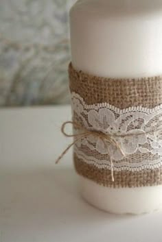Rouleau de 2 M Mariage Home À faire soi-même Craft toile de jute ruban dentelle blanche décoré largeur 5 cm