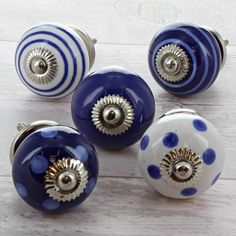 Porcelain//China mortice door knob Cream with Winchester Flower Design pair