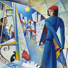 Georgy Kurasov ~ Cubist painter