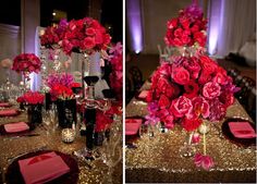 Hot Pink And Gold Indian Wedding Color Inspiration Ask Cynthia Wedding Inspirations Hot Pink And Gold
