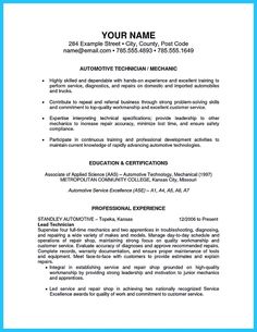 aircraft mechanic resumes