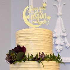 Lurrose Moon Star Cake Topper Acrylic Birthday Cake Insert con Luce Incandescente Dessert Dessert Decorazione della Torta di Nozze Adorno per San Lurrose Moon Star Cake Topper Acrylic Birthday Cake Insert con Luce Incandescente Dessert Dessert Decorazione della Torta di Nozze Adorno per San