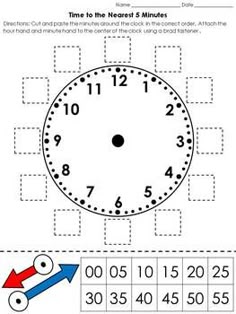 all kinds of time worksheets matching analog and digital clock time clock cut and paste activity telling time to the n