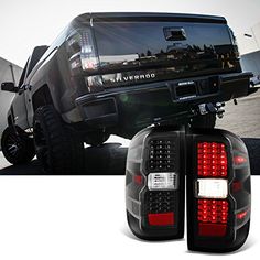 14-15 Chevy Silverado 1500 Gloss Black Taillight Trim Cover 2014 2015