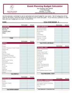 party planning on a budget