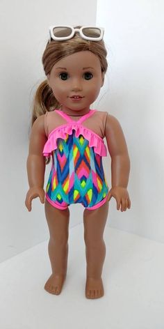 American Girl Julie Albright Summer Outfit Swim Beach Towel Only for Doll