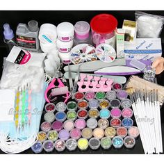 Best Quality Professional Nail Art Set Kit With 1500 Mixed Colors Best Quality Professional Nail Art Set Kit With 1500 Mixed Colors Gemstones In Storage Case And 20pcs Designing Painting Do