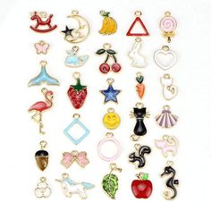 10pcs Unicorn Charms Cute Animal Charms Silver Tone Alliage Métal Pendentifs