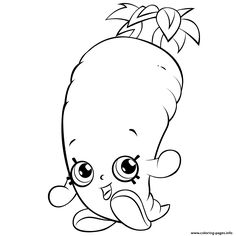 Cartoon Carrot Shopkins Season 6 Coloring Pages Printable And Book To Print For Free Find More Online Kids Adults Of