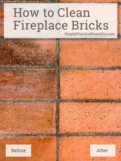 Lots of different methods for cleaning brick. Just used one on my fireplace and it worked pretty well! | Cleaning | Pinterest | Bricks Table salt and Fireplac…