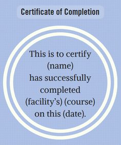 certificate wording for healthcare industries award certificate