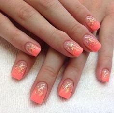 50 Eye Catching Summer Nail Art Designs Coral Acrylic Nails