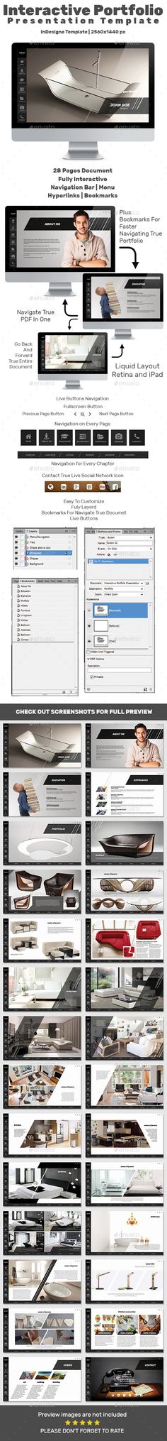 30 best interactive pdf portfolio presentation images on pinterest