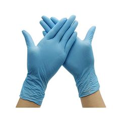 Non Sterile Medical Grade Examination Nitrile Blue Gloves 200 Count Medium Size Powder Allergy and Latex Free Rip Resistant 3 Mill Single Use 2 Pack by Care Plus