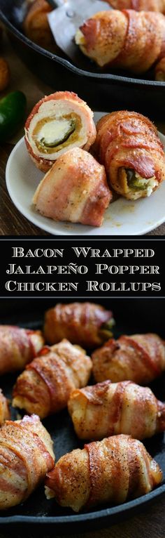 168 best bacon recipes images on pinterest cooking recipes bacon wrapped jalapea o popper stuffed chicken rollups the best kind of party food