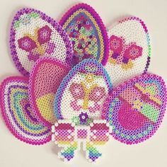 Jaune Pâques Poussin en forme de poney perles Made USA Church School Kids Holiday Crafts