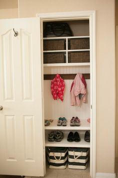 19 Best Front Hall Closet Organization Images Entryway Is Your Coat Closet Small And Cluttered Turn Messy Into An Organized