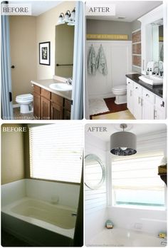 Bathroom Before And After before and after: 20+ awesome bathroom makeovers | hall bathroom Bathroom Before And After before and after: 20+ awesome bathroom makeovers | hall bathroom