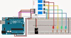 Circuito modulo rele 4 canais e controle remoto IR