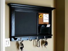 Wooden Mail Sorter With Key Rings Do It Yourself Home Projects Home Decor Wall Mail Organizer Storage Cork Board Office Chalkboard Furniture Framed Key Hook Message Center Shelf