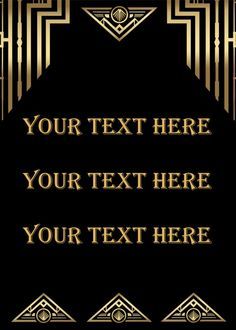 blank great gatsby invitation template