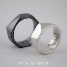 Geometric Wedding Rings Black Diamond Engagement Geometric Wedding Rings Black Engagement Ring Sterling Silver Band Mens And Women Minimalist