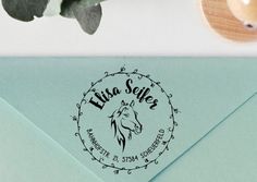 ♥ Stempel individuell /"Tulpen/" mit persönlicher Adresse ♥